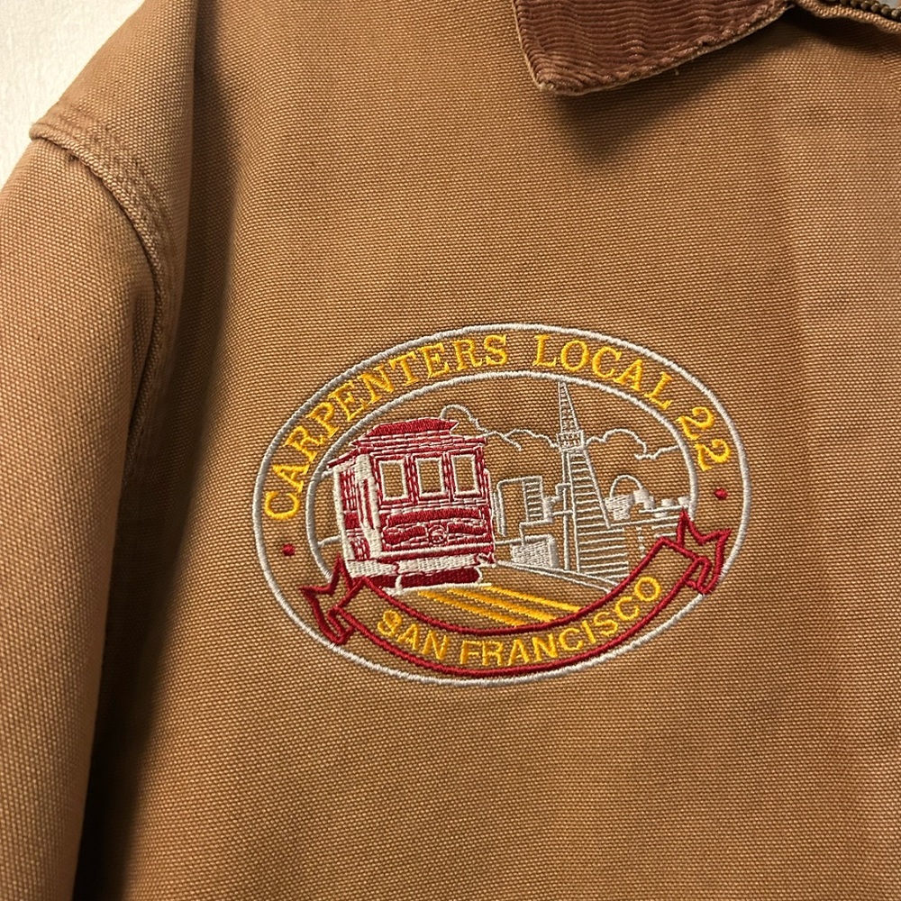 Carhartt Dteroit Jacket - Brown With Patch - image 4